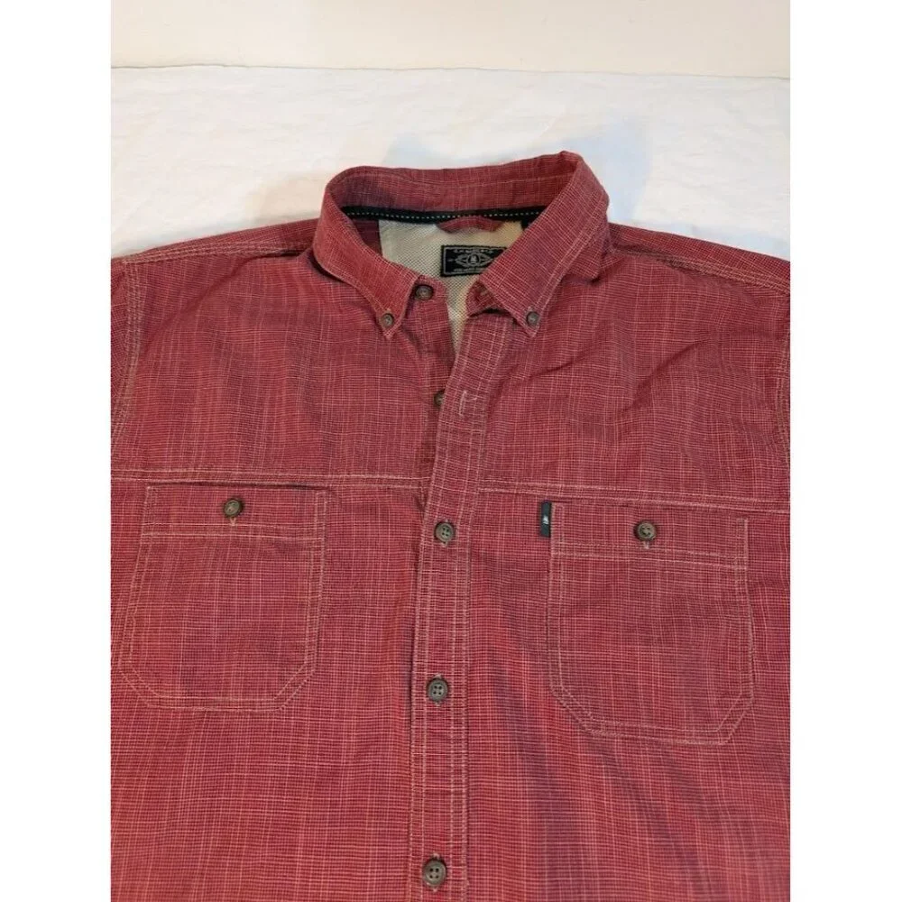 G. H. BASS & CO Red Button Front Shirt, Men's Size XL O20